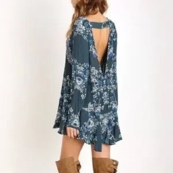 Free People Women's Smooth Talker Open Back Tunic Mini Dress, Size XS - Picture 3 of 13